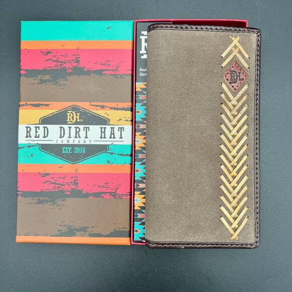 Red Dirt Hat Co Genuine Leather Rodeo Wallet - Picture 1 of 5
